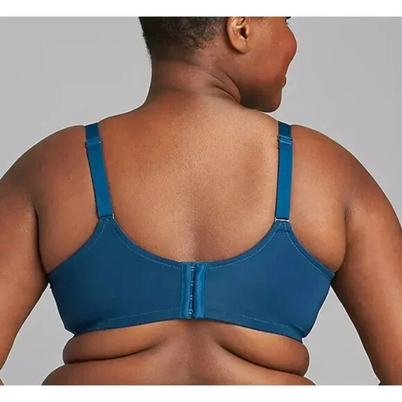 Cacique Size 46DD So Light Lightly Lined T-Shirt Bra Poseidon Teal Blue Wired - Picture 2 of 15